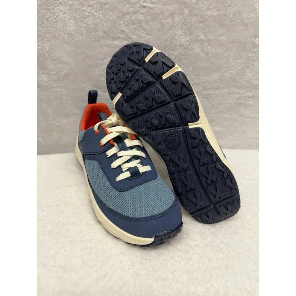 Timberland Junior Size 5 Sneakers Blue Mesh Lace Shoes - Picture 10 of 11